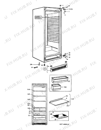 Взрыв-схема холодильника Electrolux ER2512C - Схема узла Housing 001